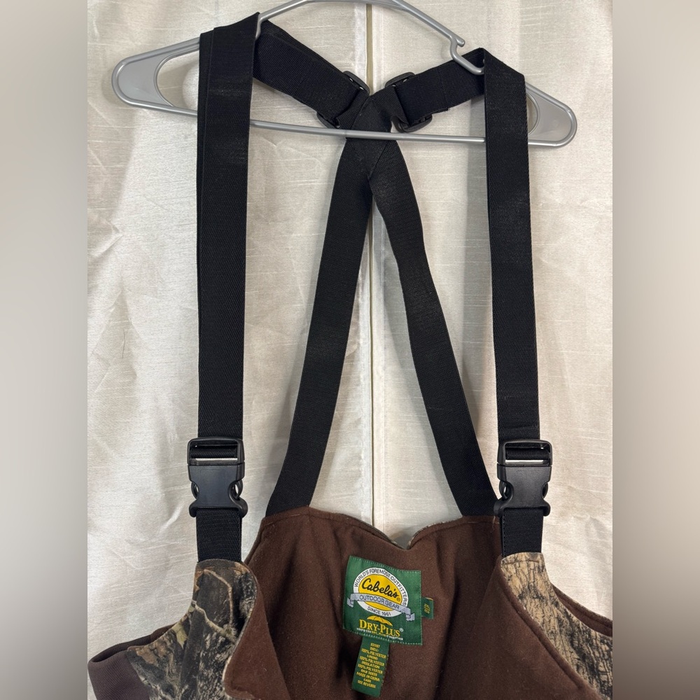 Camouflage Hunting Overalls with Suspenders - Picture 7 of 9